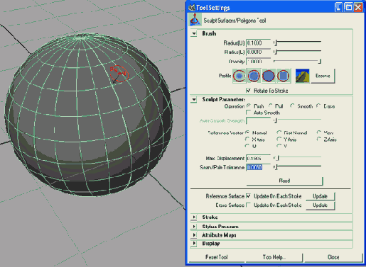  Sculpt Surfaces Tool