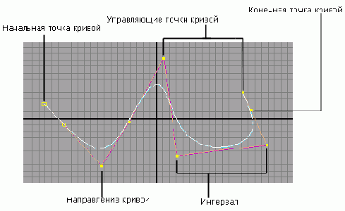 Кривая Безье и ее компоненты