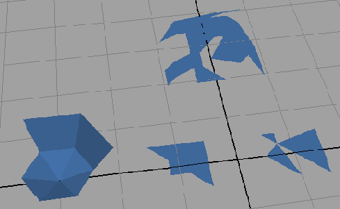 Полигональные грани созданные с помощью инструмента Create Polygon Tool
